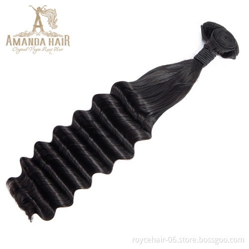 Fumi Super Double Drawn Half Deep Wave Virgin Hair, Raw Virgin Hair Weave Bundles Human Hair Extension